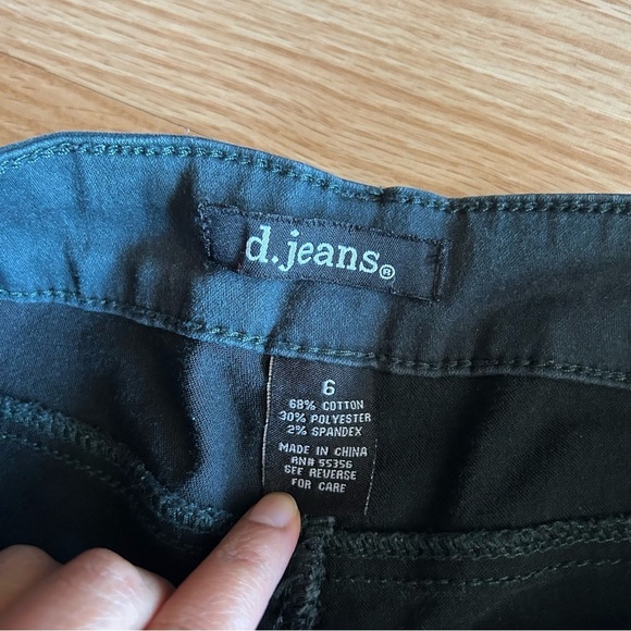 d. jeans Blue Green Skinny Leg Pants Women’s 6 - Picture 3 of 7